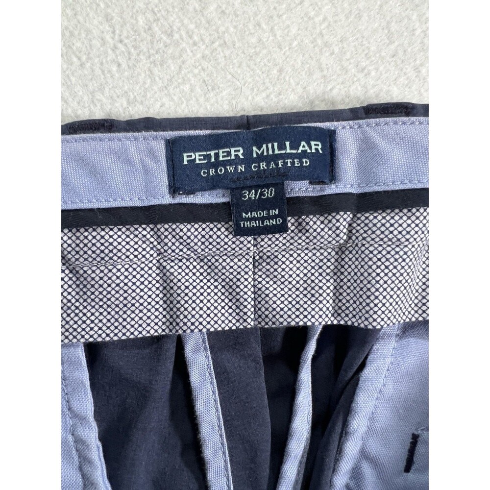 Peter Millar Pants Men’s Blue Tailored Fit Surge Performance Golf Pants 34x30 - Picture 9 of 15